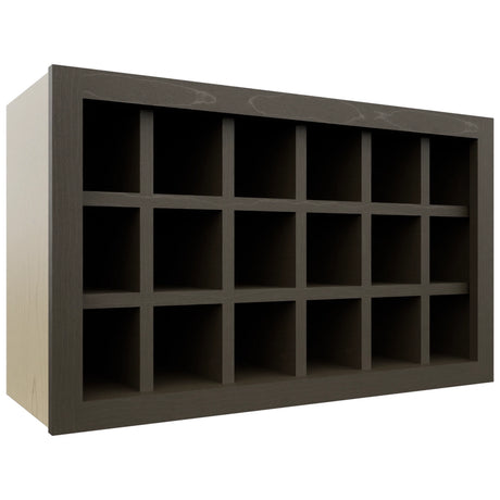 Fabuwood Kona WR3018 Wall Wine Rack, Front View