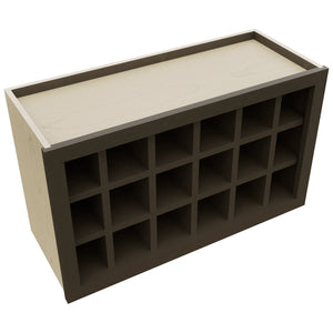 Fabuwood Kona WR3018 Wall Wine Rack, Top View