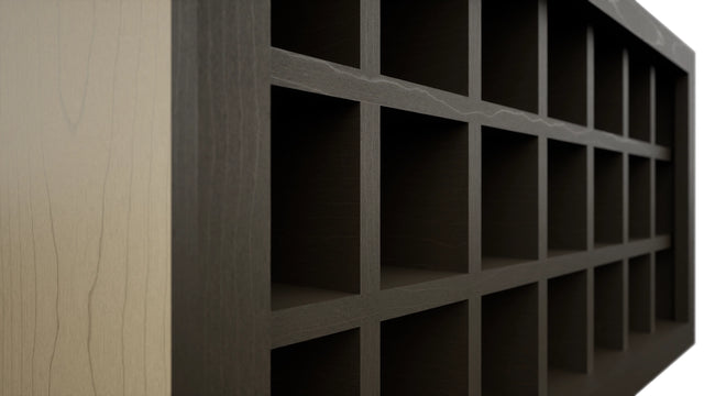 Fabuwood Kona WR3618 Wall Wine Rack, Detail View