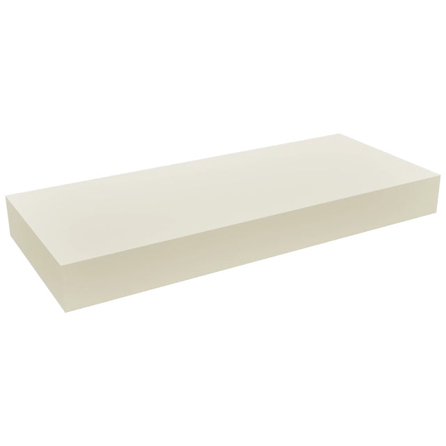 Fabuwood Linen FLS24 Wall Floating Shelf, Front View