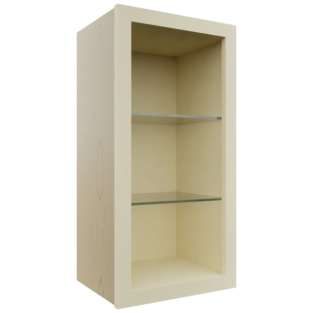 Fabuwood Linen NDW1530 Wall Standard No Door Cabinet, Front View