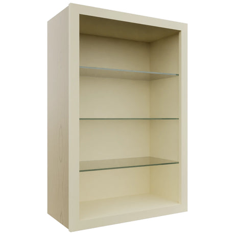 Fabuwood Linen NDW2436 Wall Standard No Door Cabinet, Front View