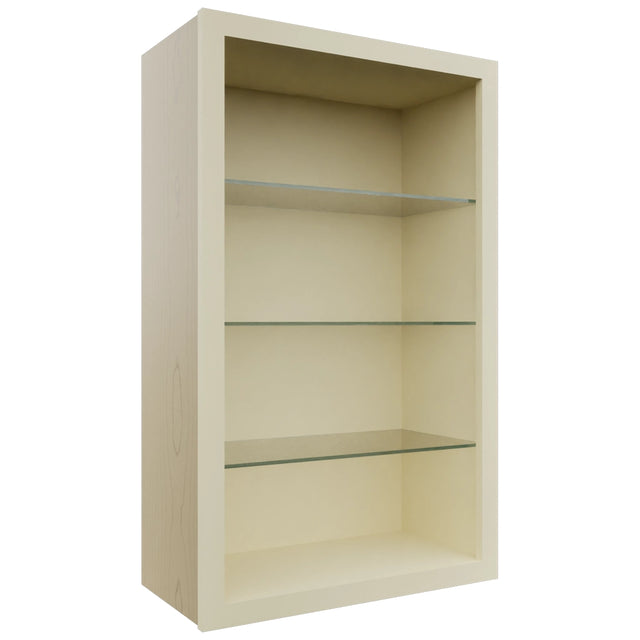 Fabuwood Linen NDW2439 Wall Standard No Door Cabinet, Front View
