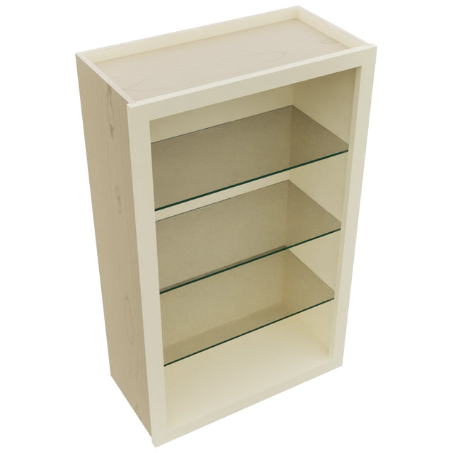 Fabuwood Linen NDW2439 Wall Standard No Door Cabinet, Top View