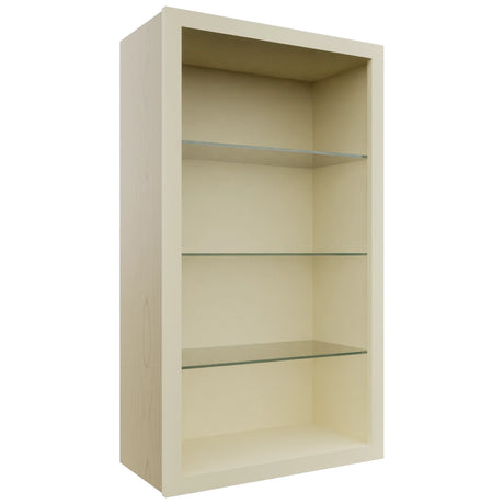 Fabuwood Linen NDW2442 Wall Standard No Door Cabinet, Front View