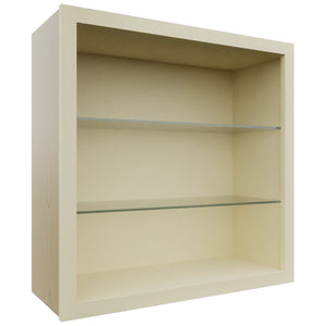 Fabuwood Linen NDW3030 Wall Standard No Door Cabinet, Front View