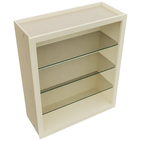 Fabuwood Linen NDW3036 Wall Standard No Door Cabinet, Top View