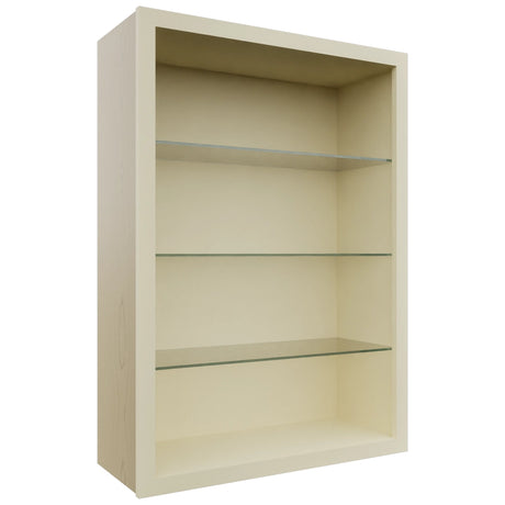 Fabuwood Linen NDW3042 Wall Standard No Door Cabinet, Front View