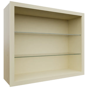 Fabuwood Linen NDW3630 Wall Standard No Door Cabinet, Front View