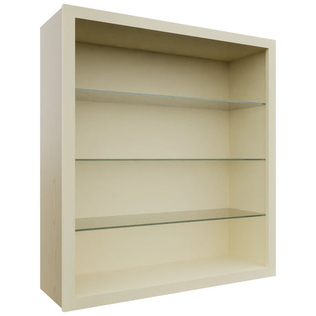 Fabuwood Linen NDW3639 Wall Standard No Door Cabinet, Front View