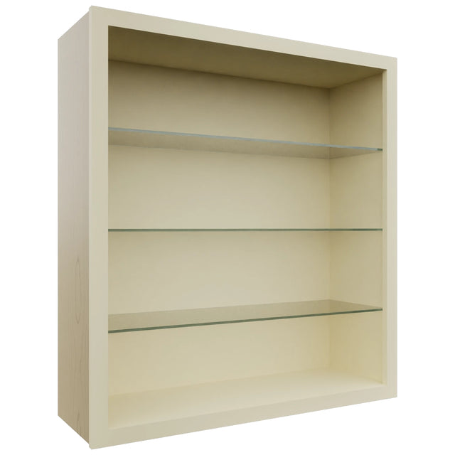Fabuwood Linen NDW3639 Wall Standard No Door Cabinet, Front View