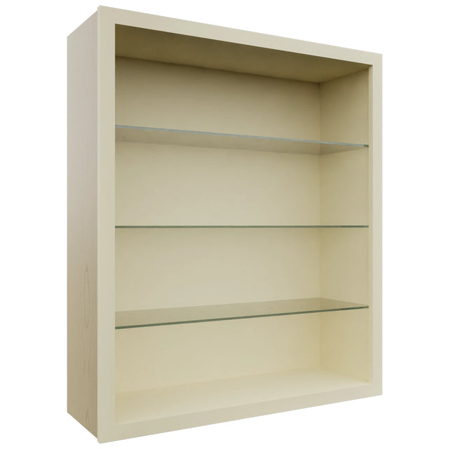 Fabuwood Linen NDW3642 Wall Standard No Door Cabinet, Front View