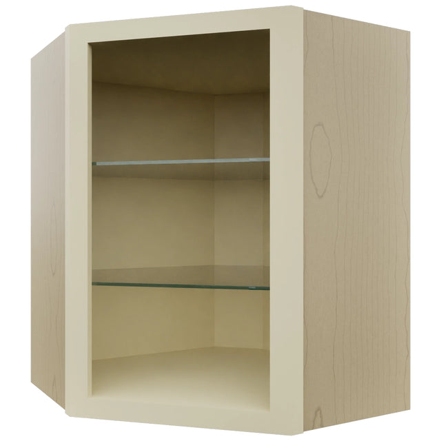 Fabuwood Linen NDWDC2430 Wall Corner Diagonal No Door Cabinet, Front View