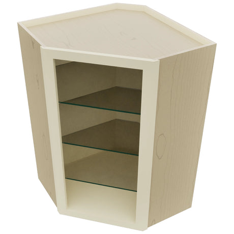 Fabuwood Linen NDWDC2436 Wall Corner Diagonal No Door Cabinet, Top View
