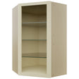 Fabuwood Linen NDWDC2439 Wall Corner Diagonal No Door Cabinet, Front View