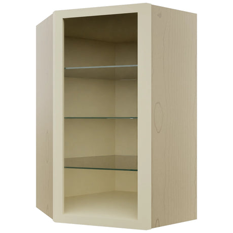 Fabuwood Linen NDWDC2439 Wall Corner Diagonal No Door Cabinet, Front View