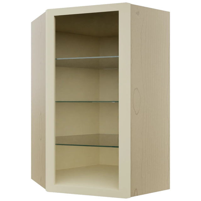 Fabuwood Linen NDWDC2439 Wall Corner Diagonal No Door Cabinet, Front View