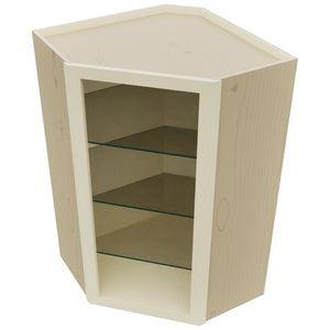 Fabuwood Linen NDWDC2439 Wall Corner Diagonal No Door Cabinet, Top View