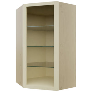 Fabuwood Linen NDWDC2442 Wall Corner Diagonal No Door Cabinet, Front View
