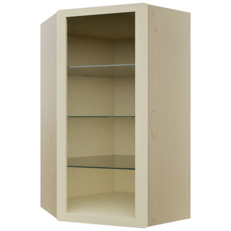 Fabuwood Linen NDWDC2442 Wall Corner Diagonal No Door Cabinet, Front View