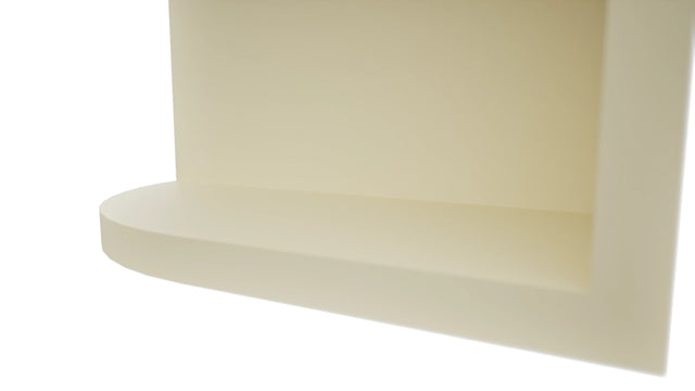 Fabuwood Linen OER636 Wall Open End Cabinet, Detail View