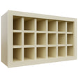 Fabuwood Linen WR3018 Wall Wine Rack, Front View