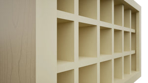 Fabuwood Linen WR3018 Wall Wine Rack, Detail View