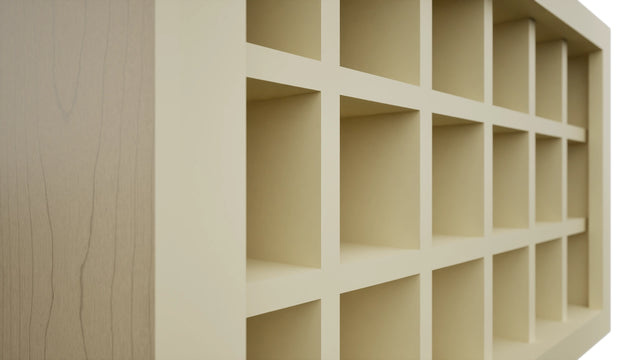Fabuwood Linen WR3018 Wall Wine Rack, Detail View