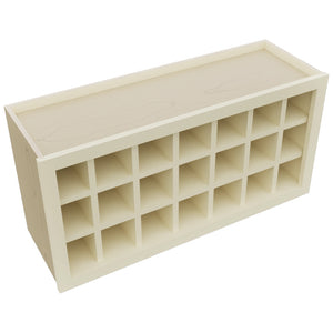 Fabuwood Linen WR3618 Wall Wine Rack, Top View