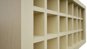 Fabuwood Linen WR3618 Wall Wine Rack, Detail View
