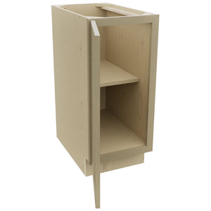 Fabuwood Luna Desert Oak B15FD Base Full Door Cabinet, Open View