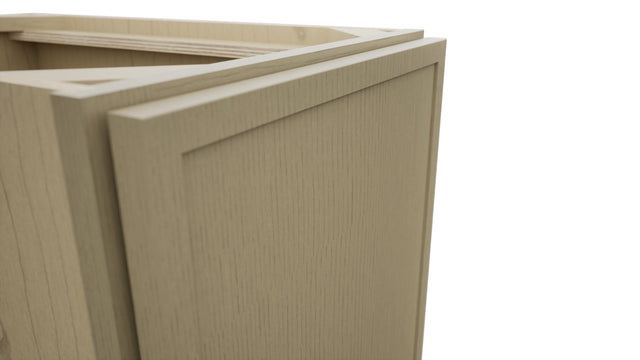 Fabuwood Luna Desert Oak B15FD Base Full Door Cabinet, Detail View
