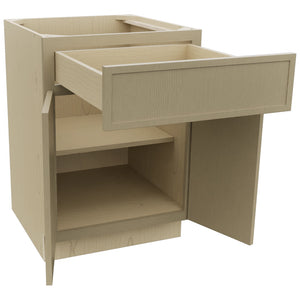 Fabuwood Luna Desert Oak B24 Base Standard Cabinet, Open View