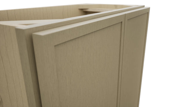Fabuwood Luna Desert Oak B24FD-12D Base Full Door Cabinet, Detail View
