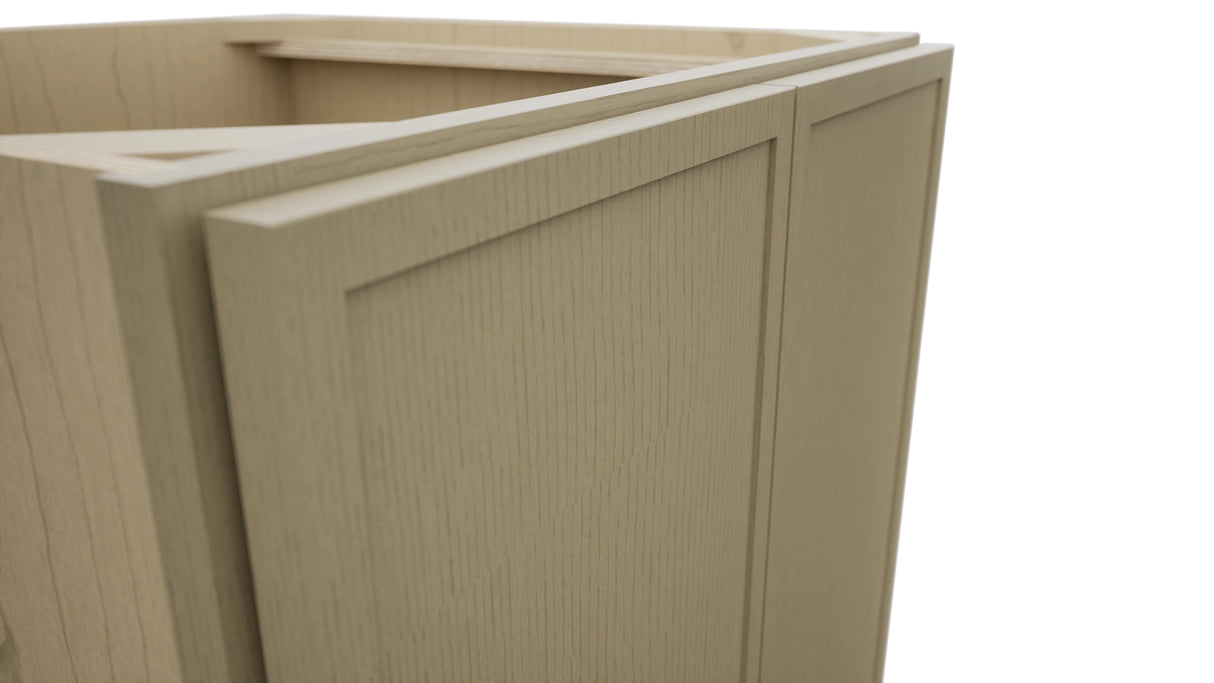 Fabuwood Luna Desert Oak B24FD Base Full Door Cabinet, Detail View