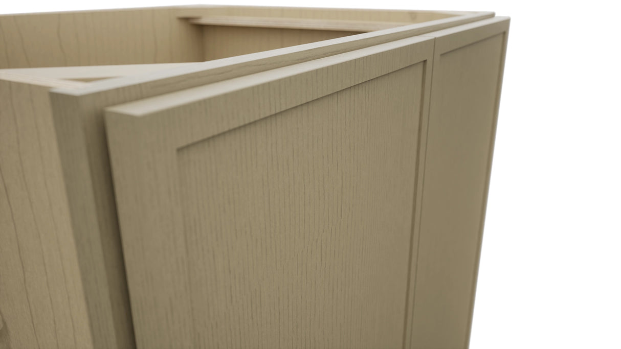 Fabuwood Luna Desert Oak B30FD Base Full Door Cabinet, Detail View
