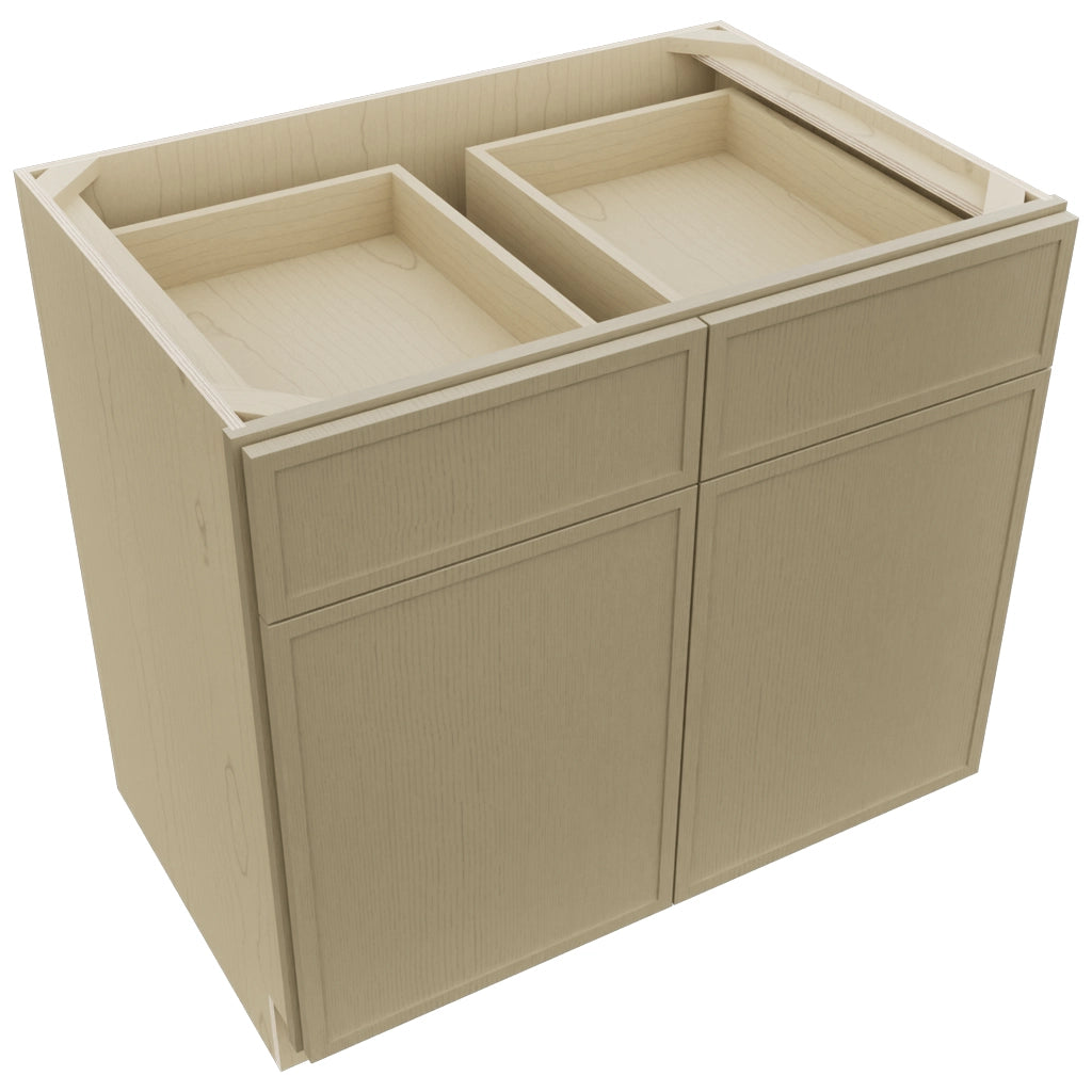 Fabuwood Luna Desert Oak B36 Base Standard Cabinet, Top View