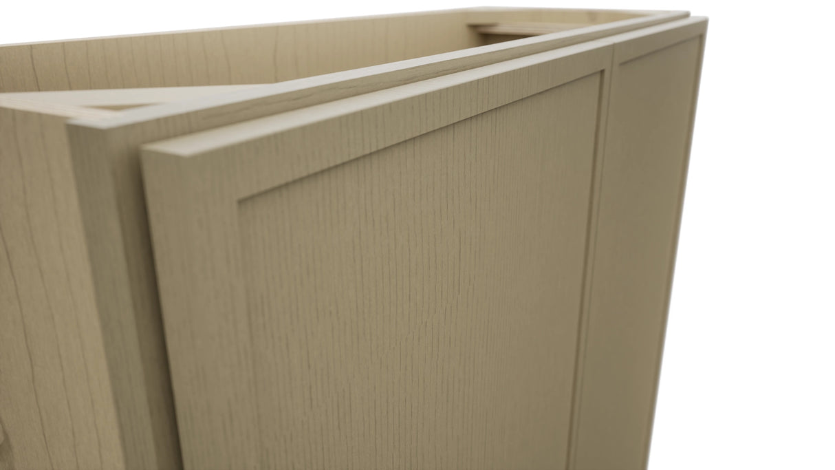 Fabuwood Luna Desert Oak B36FD-12D Base Full Door Cabinet, Detail View