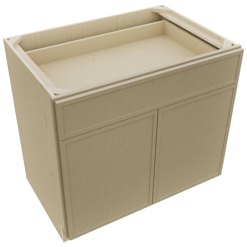 Fabuwood Luna Desert Oak B36SDF Base Standard Cabinet, Top View