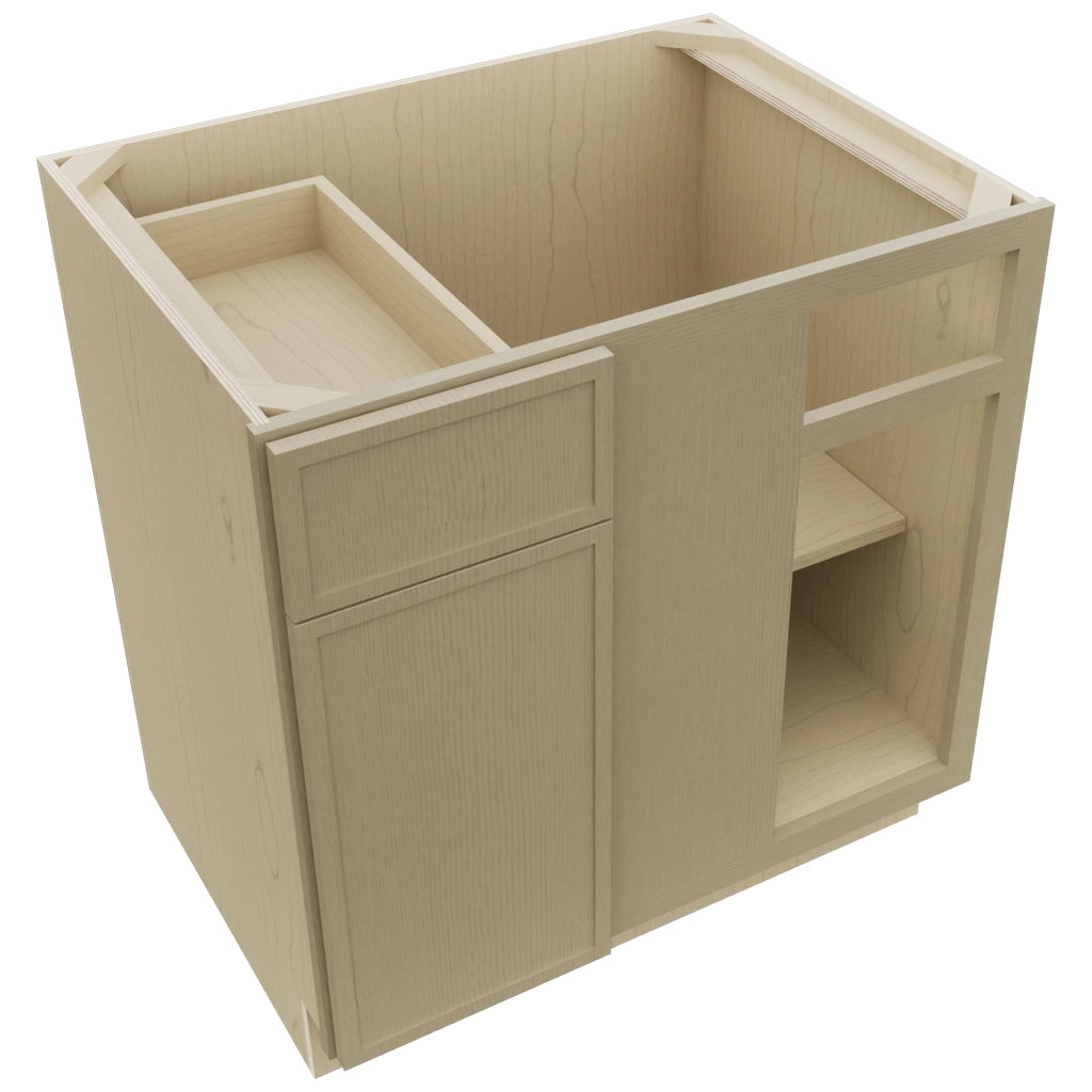 Fabuwood Luna Desert Oak BLB39/42 Base Corner Blind Cabinet, Top View