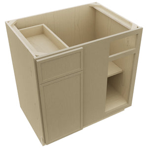 Fabuwood Luna Desert Oak BLB39/42 Base Corner Blind Cabinet, Top View