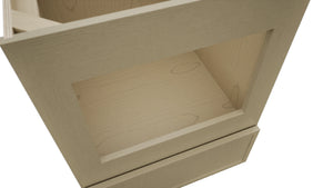 Fabuwood Luna Desert Oak BMC24 Base Microwave Cabinet, Detail View
