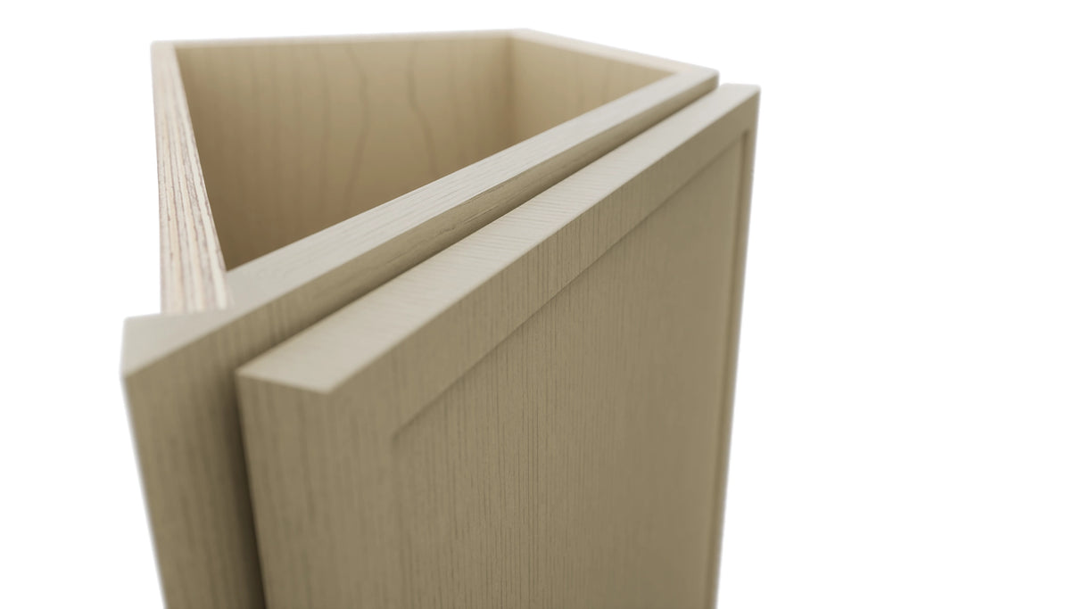 Fabuwood Luna Desert Oak BTR12 Base Transitional Cabinet, Detail View