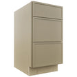 Fabuwood Luna Desert Oak DB18 Base 3 Drawers Cabinet, Front View