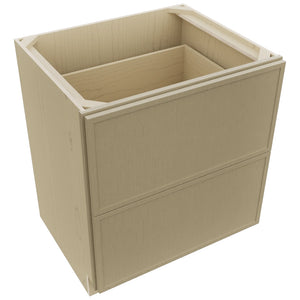 Fabuwood Luna Desert Oak DB30-2 Base 2 Drawers Cabinet, Top View