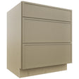 Fabuwood Luna Desert Oak DB30 Base 3 Drawers Cabinet, Front View