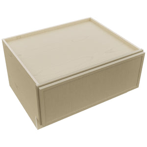Fabuwood Luna Desert Oak DBS30 Base Bench Seat Cabinet, Top View
