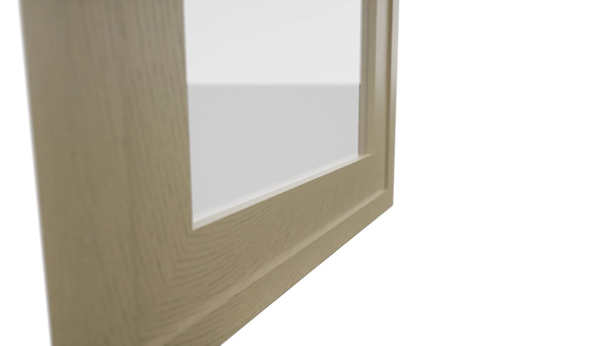 Fabuwood Luna Desert Oak DS GDW1536 Wall Glass Door, Detail View