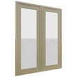 Fabuwood Luna Desert Oak DS GDW2430 Wall Glass Door, Front View