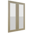 Fabuwood Luna Desert Oak DS GDW2436 Wall Glass Door, Front View